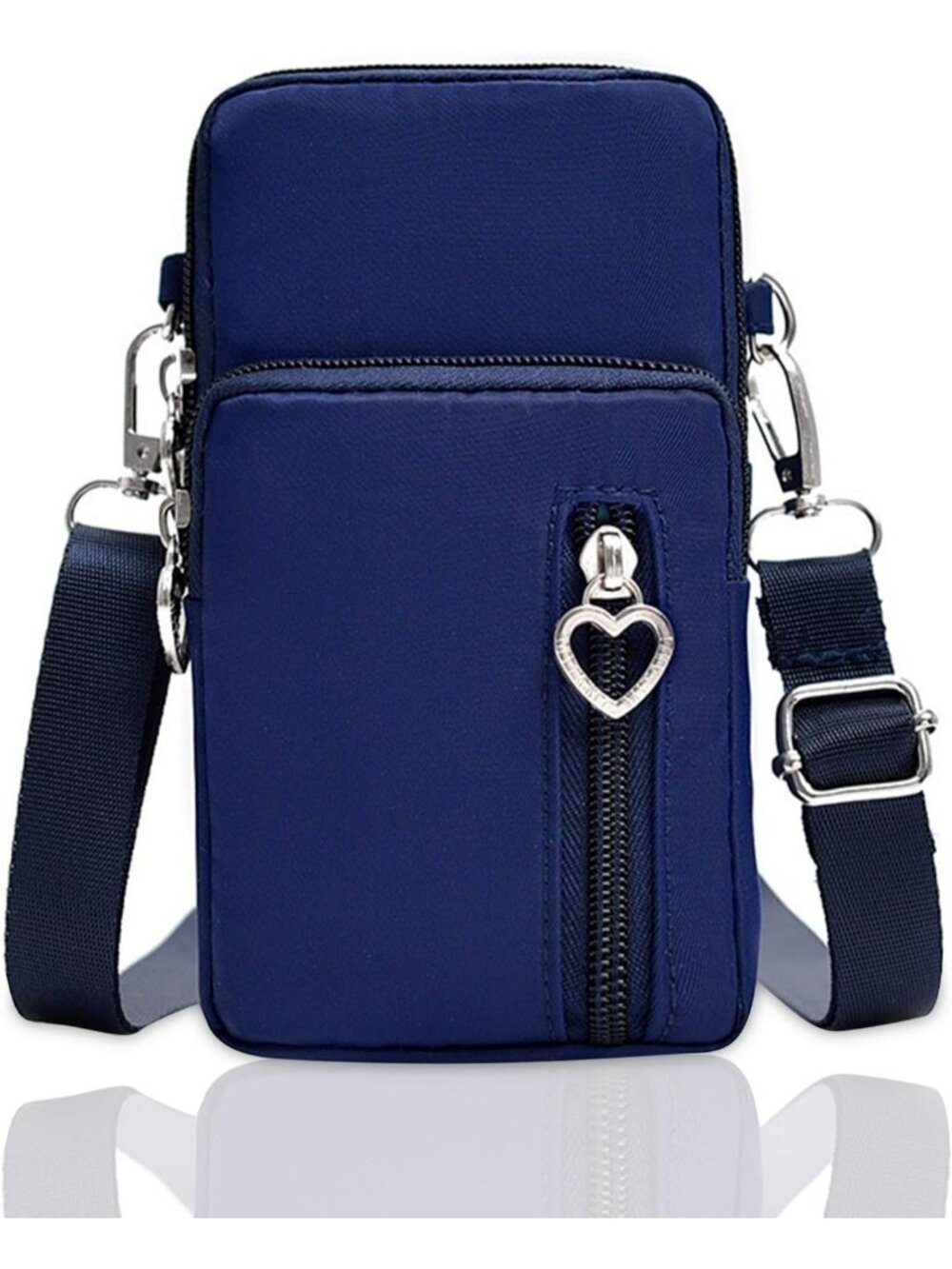 Women's Dark Blue Lightweight Small Cell Phone Travel Pouch Crossbody bags
